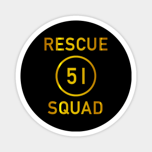 Rescue Squad 51 (Gold) Magnet